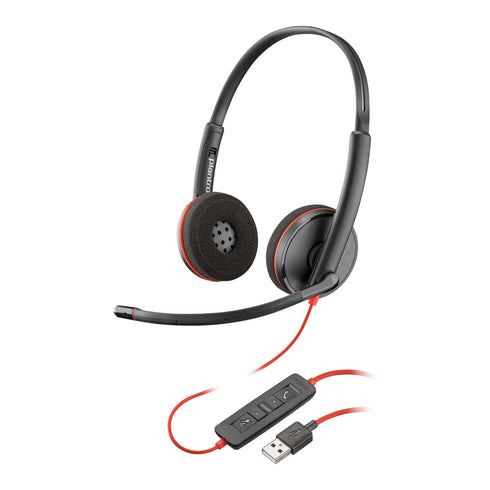 Auriculares con Micrófono Poly C3220 Negro