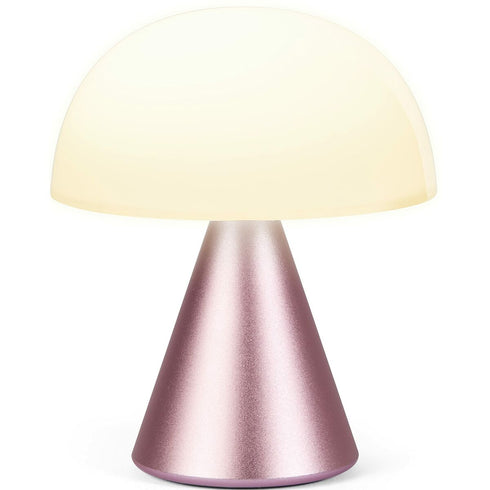 Lámpara de mesa Lexon Mina M Batería recargable LED RGB Rosa claro ABS