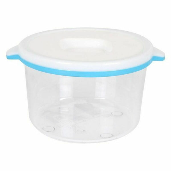 Fiambrera Redonda con Tapa White & blue 250 ml