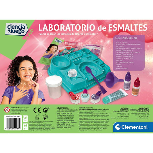 Juego Laboratorio Científico Clementoni Esmalte de uñas