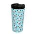 Taza Termo con Tapa iTotal Doble pared Azul Oso Panda Acero Inoxidable 350 ml