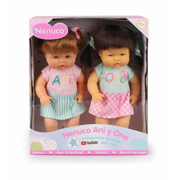 Muñeco Bebé Famosa Ani & Ona 35 cm 2 Piezas