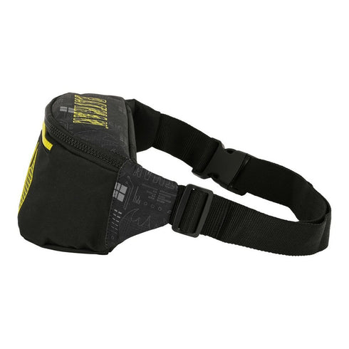 Riñonera Batman Comix Negro Amarillo (23 x 12 x 9 cm)