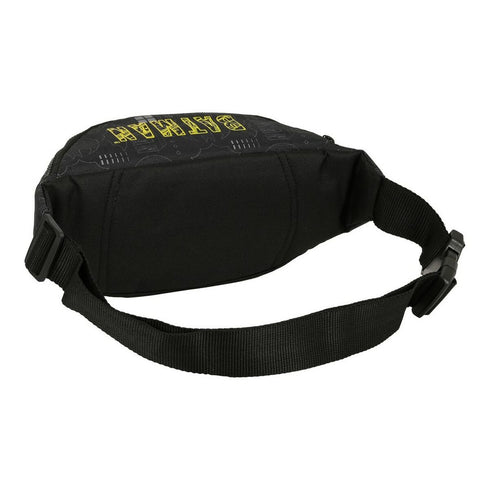 Riñonera Batman Comix Negro Amarillo (23 x 12 x 9 cm)