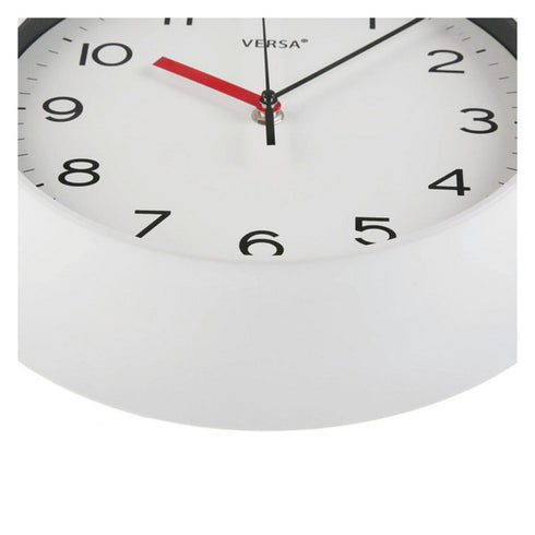 Reloj de Pared Versa Negro Multicolor Plástico 6,6 x 29,3 x 29,3 cm