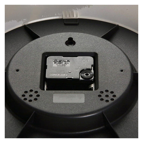 Reloj de Pared Versa Negro Multicolor Plástico 6,6 x 29,3 x 29,3 cm