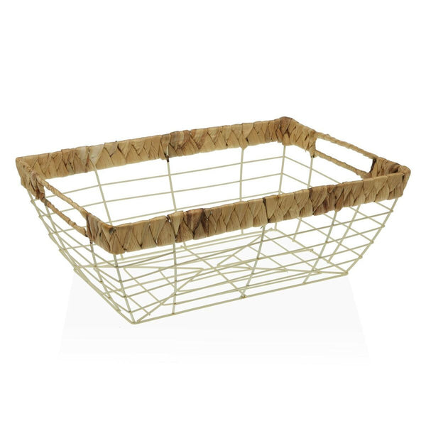 Frutero Versa Beige Metal Acero (12 x 33,5 x 23,5 cm)