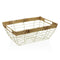 Frutero Versa Beige Metal Acero (12 x 33,5 x 23,5 cm)
