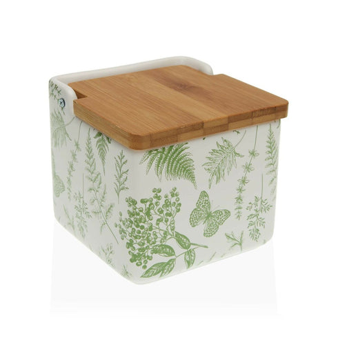 Salero con Tapa Versa Lara 12,2 x 11,5 x 12,2 cm Cerámica