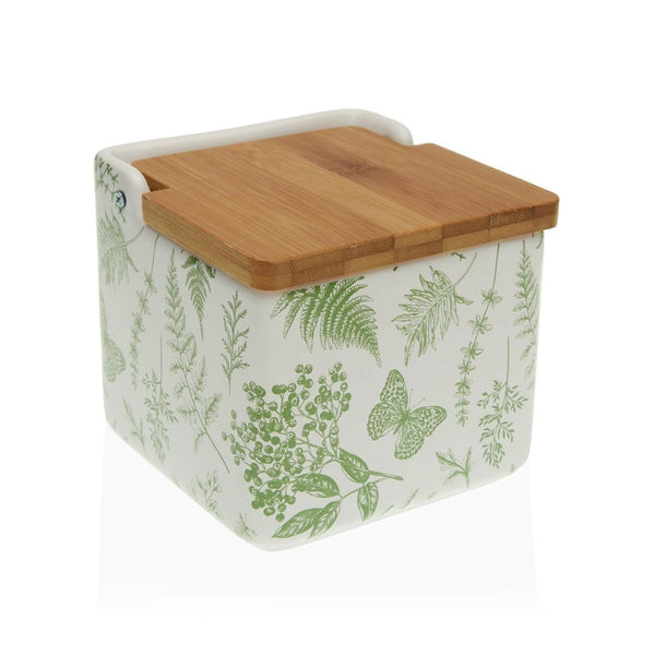 Salero con Tapa Versa Lara 12,2 x 11,5 x 12,2 cm Cerámica