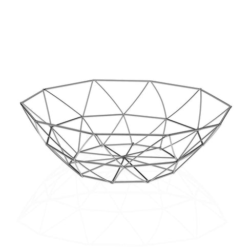 Frutero Versa Arco Gris Acero (27 x 8 x 27 cm)