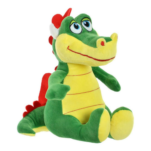Peluche DKD Home Decor Amarillo Rojo Verde Dragón Infantil 24 x 24 x 26 cm