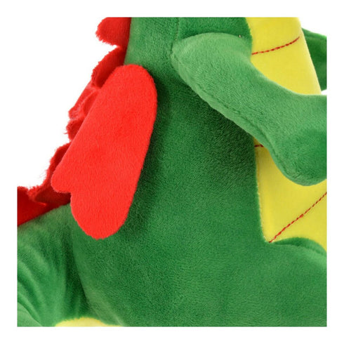 Peluche DKD Home Decor Amarillo Rojo Verde Dragón Infantil 24 x 24 x 26 cm