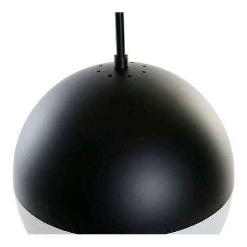 Lámpara de Techo DKD Home Decor Blanco Negro Metal Cristal 220 V 50 W (30 x 30 x 60 cm)