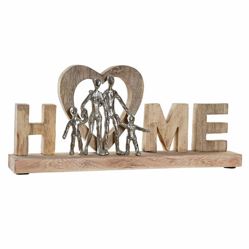 Figura Decorativa DKD Home Decor Home Plateado Aluminio (48 x 7,5 x 21 cm)