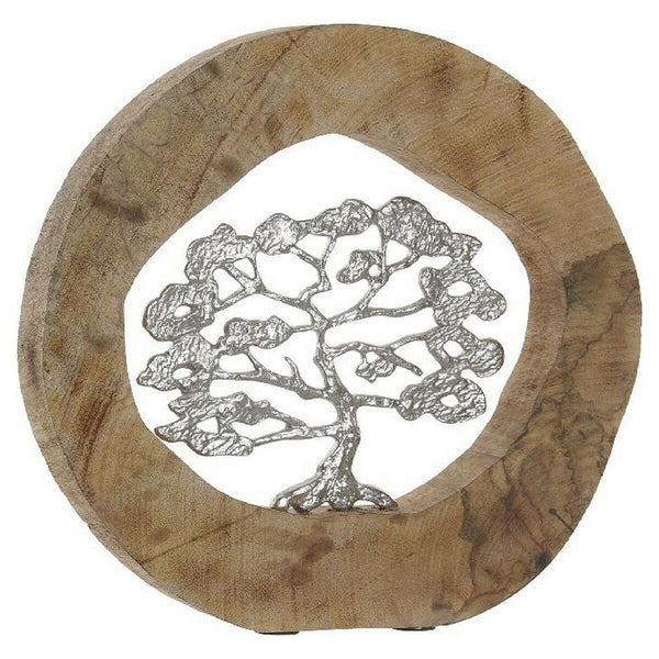 Figura Decorativa DKD Home Decor Árbol Aluminio Madera de mango (35 x 5.5 x 33 cm)