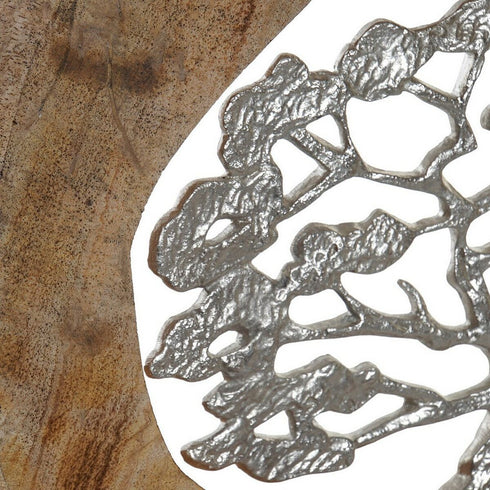 Figura Decorativa DKD Home Decor Árbol Aluminio Madera de mango (35 x 5.5 x 33 cm)