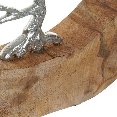 Figura Decorativa DKD Home Decor Árbol Aluminio Madera de mango (35 x 5.5 x 33 cm)