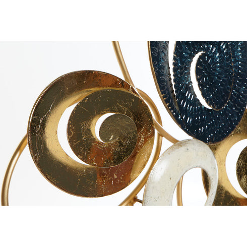 Figura Decorativa DKD Home Decor Dorado Metal Verde (58.4 x 8.3 x 51 cm)