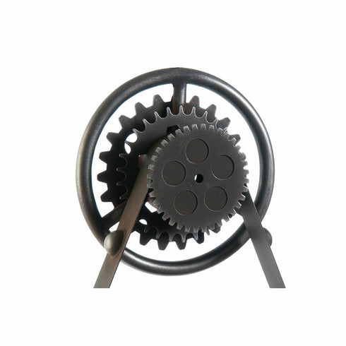 Reloj de Pared DKD Home Decor Cristal Negro Hierro (33 x 8 x 58 cm)