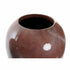 Jarrón DKD Home Decor Gris 24 x 24 x 45 cm Marrón oscuro Moderno Lacado (2 Unidades)