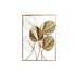 Decoración de Pared DKD Home Decor 50,5 x 2 x 67,5 cm Dorado Hoja de planta