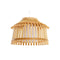 Lámpara de Techo DKD Home Decor Marrón Bambú 50 W 43 x 43 x 29 cm