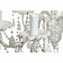 Lámpara de Techo DKD Home Decor Blanco Metal Abeto Plástico 40 W Romántico Decapé 58 x 58 x 56 cm