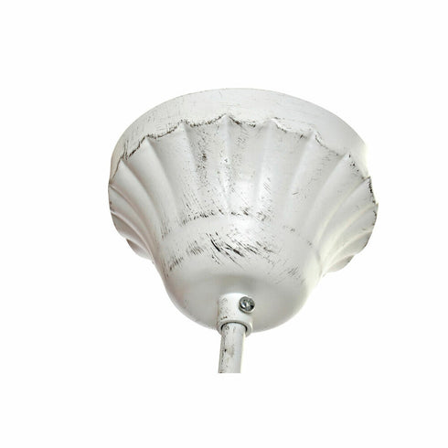 Lámpara de Techo DKD Home Decor Blanco Metal Abeto Plástico 40 W Romántico Decapé 58 x 58 x 56 cm