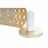 Jaula DKD Home Decor 27,5 x 27,5 x 52 cm Acabado envejecido Dorado Metal Blanco Jardín