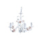 Lámpara de Techo DKD Home Decor 25W Rosa Blanco 220 V (49 x 47 x 37 cm)