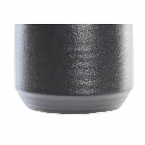 Jarrón DKD Home Decor Negro Porcelana Moderno 15 x 15 x 32 cm