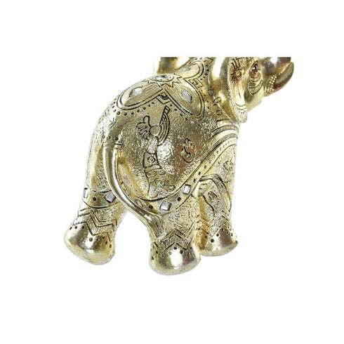Figura Decorativa DKD Home Decor Dorado Elefante Colonial 13 x 6 x 13 cm