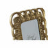 Marco de Fotos DKD Home Decor Dorado Resina Cristal Shabby Chic 17,3 x 1,8 x 22 cm