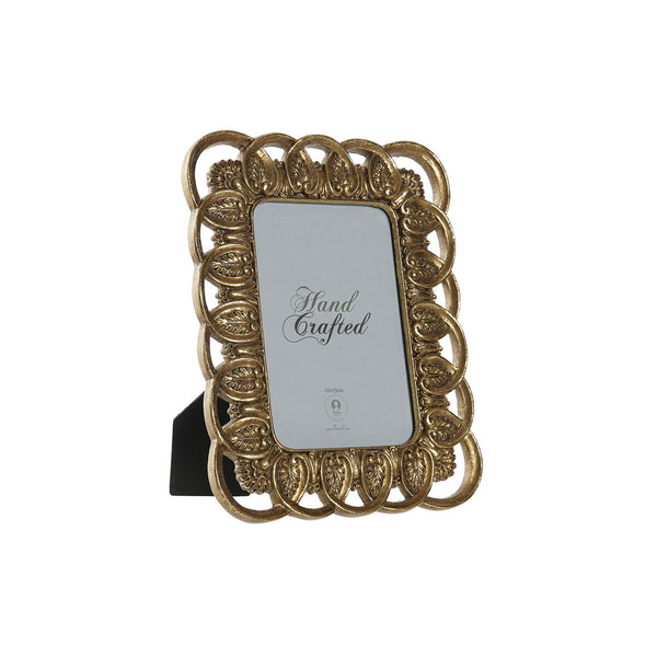 Marco de Fotos DKD Home Decor Dorado Resina Cristal Shabby Chic 17,3 x 1,8 x 22 cm