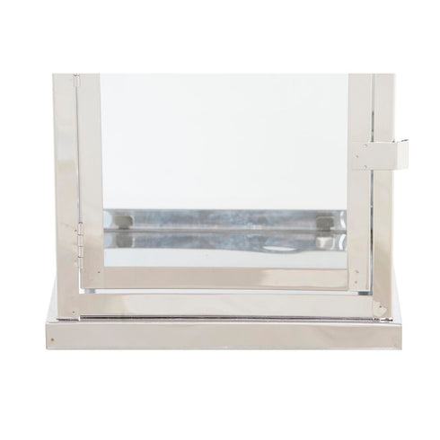 Faroles DKD Home Decor Cromado Cristal Plateado Metal (26 x 26 x 30 cm)