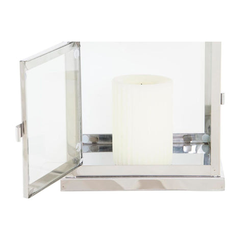 Faroles DKD Home Decor Cromado Cristal Plateado Metal (26 x 26 x 30 cm)