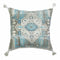 Cojín DKD Home Decor Azul 45 x 10 x 45 cm Árabe Flecos