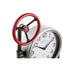 Reloj de Pared DKD Home Decor Válvulas 37,5 x 11 x 59 cm Cristal Hierro (2 Unidades)