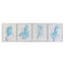 Cuadro DKD Home Decor Mediterráneo Marino 40 x 2,5 x 50 cm (4 Unidades)