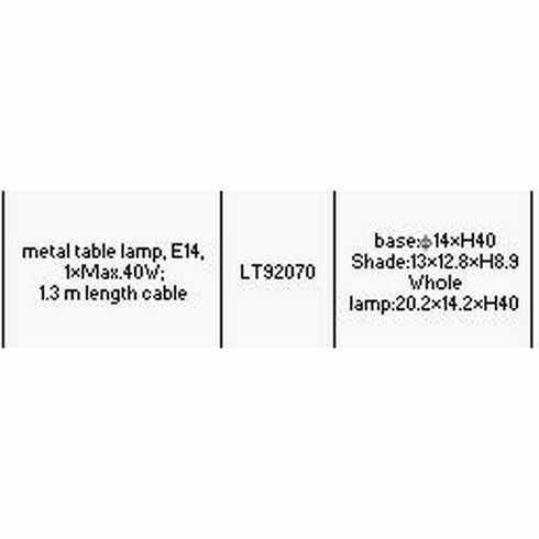 Lámpara de mesa DKD Home Decor 20 x 14 x 40 cm Metal 220 V 40 W 25 W 4 Piezas