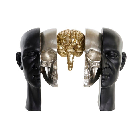 Figura Decorativa DKD Home Decor Cabeza 31,5 x 16,5 x 22,5 cm (2 Unidades)