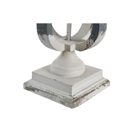 Lámpara de mesa DKD Home Decor 44,5 x 44,5 x 83,5 cm Abeto Azul Dorado Metal Blanco 220 V 50 W