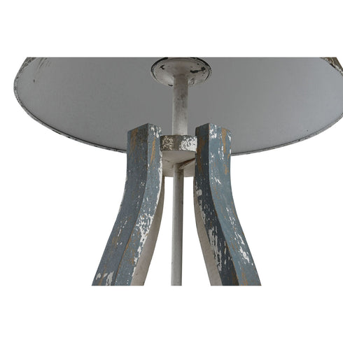 Lámpara de mesa DKD Home Decor 44,5 x 44,5 x 83,5 cm Abeto Azul Dorado Metal Blanco 220 V 50 W