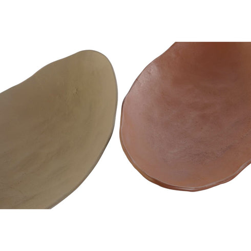 Centro de Mesa DKD Home Decor Beige Terracota Urbano 47 x 28 x 11 cm (2 Unidades)