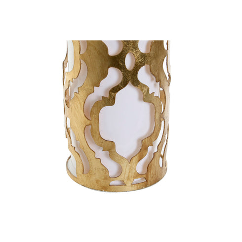 Lámpara de mesa DKD Home Decor Blanco Dorado PVC Metal 60 W 220 V 40,5 x 40,5 x 74,5 cm