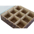 Caja para Infusiones DKD Home Decor Verde Mostaza Marrón oscuro Metal Cristal Madera MDF (4 Unidades)