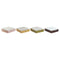 Caja para Infusiones DKD Home Decor Verde Mostaza Marrón oscuro Metal Cristal Madera MDF (4 Unidades)