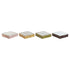 Caja para Infusiones DKD Home Decor Verde Mostaza Marrón oscuro Metal Cristal Madera MDF (4 Unidades)