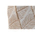 Jarrón Home ESPRIT Blanco Dorado Metal Tropical Hoja de planta 20 x 20 x 53 cm